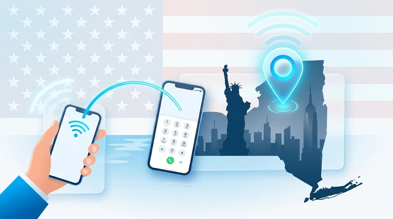 Get a New York phone number, forwarded to your own phone anywhere