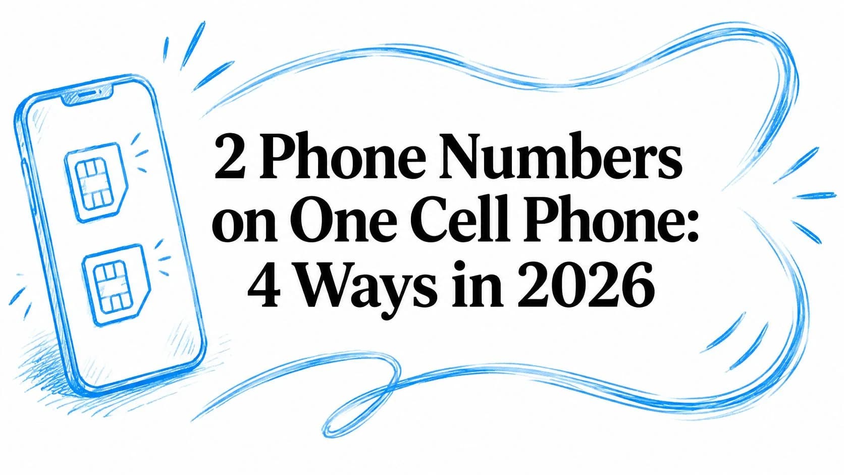 2 Phone Numbers on One Cell Phone: 4 Ways in 2026