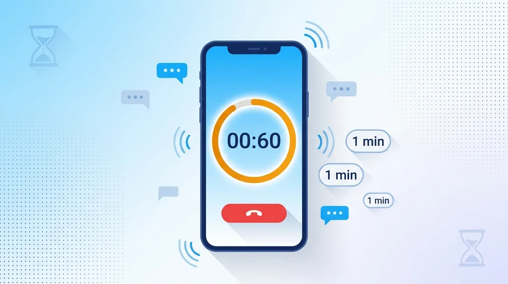 1 minute free call — what 60 seconds actually buys you at each service in 2026