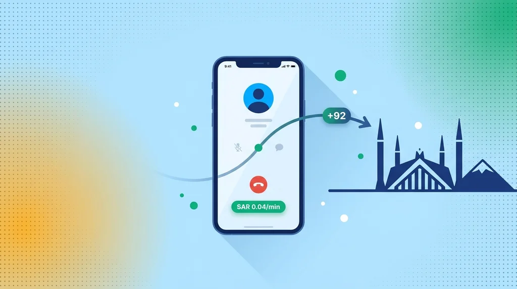 Call Pakistan from Saudi Arabia 2026 — STC Sawa Pakistan 0.04 SAR/min, WhatsApp unblocked since 2017