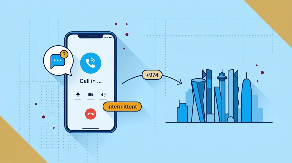 Free calls in Qatar 2026 — WhatsApp intermittently blocked, Ooredoo and Vodafone Qatar carrier guide