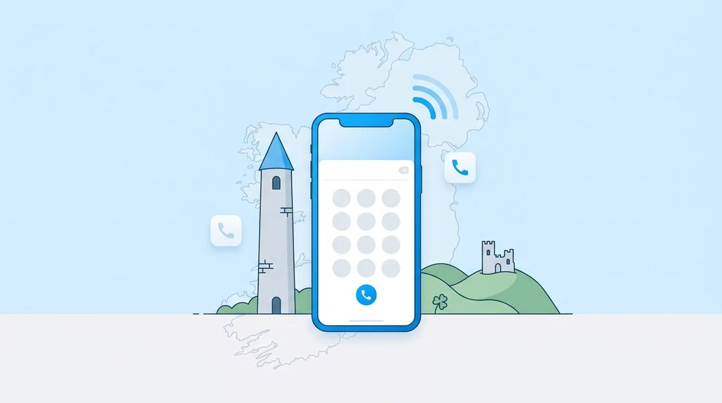 Google Voice Ireland 2026 — Workspace first-party +353 numbers, personal blocked, ComReg context