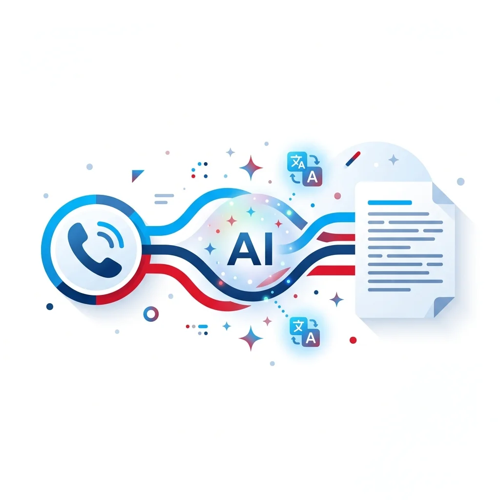 AI call transcription and summary feature