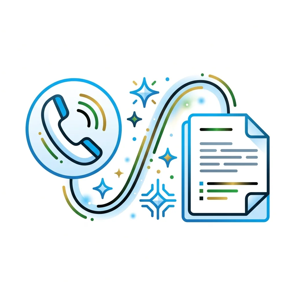 AI call transcription and summary feature
