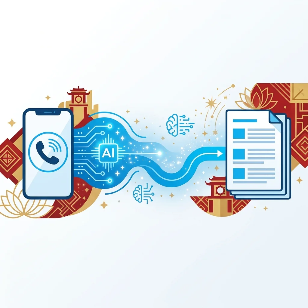 AI call transcription and summary feature