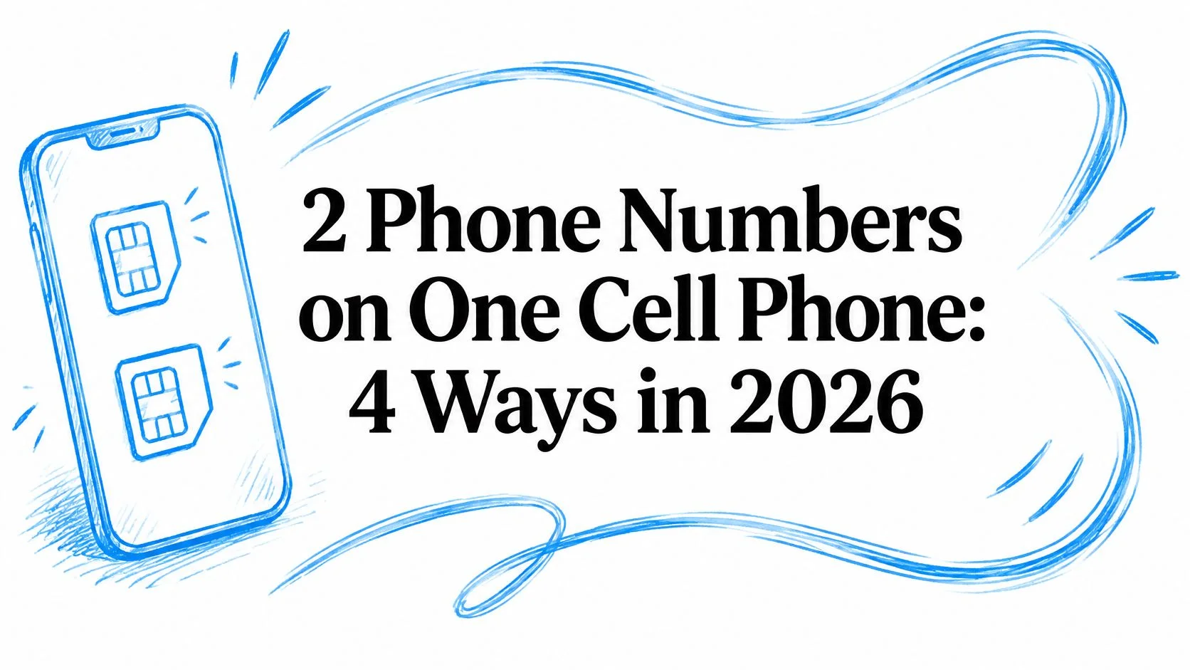 2 Phone Numbers on One Cell Phone: 4 Ways in 2026