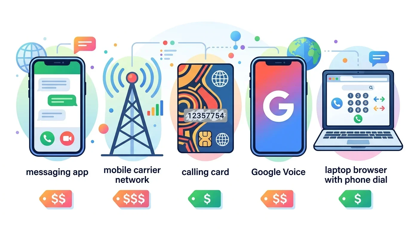 5 ways to call abroad: from free (with limitations) to cheap (with flexibility)