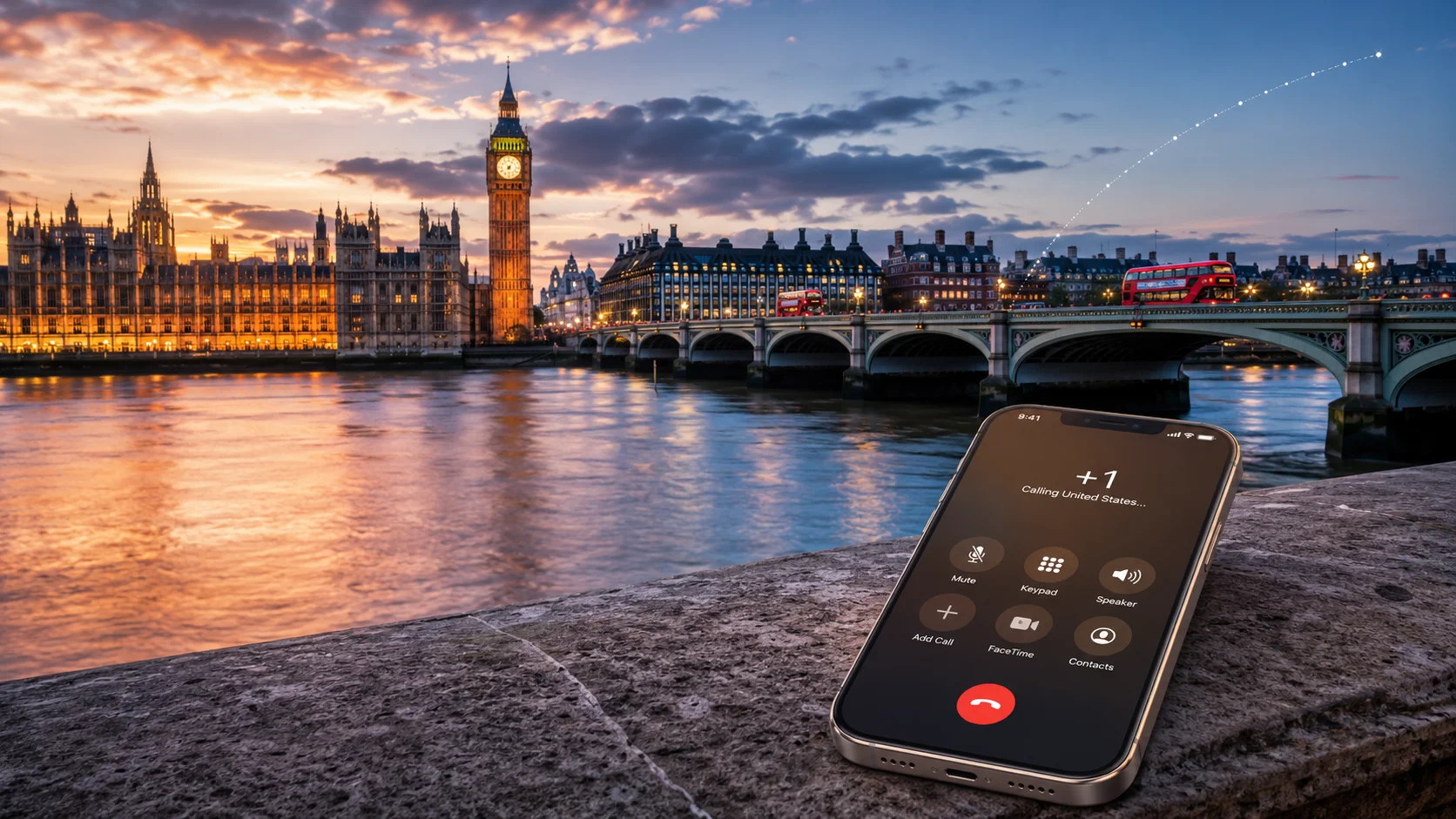 Dialing from London to US (2026)