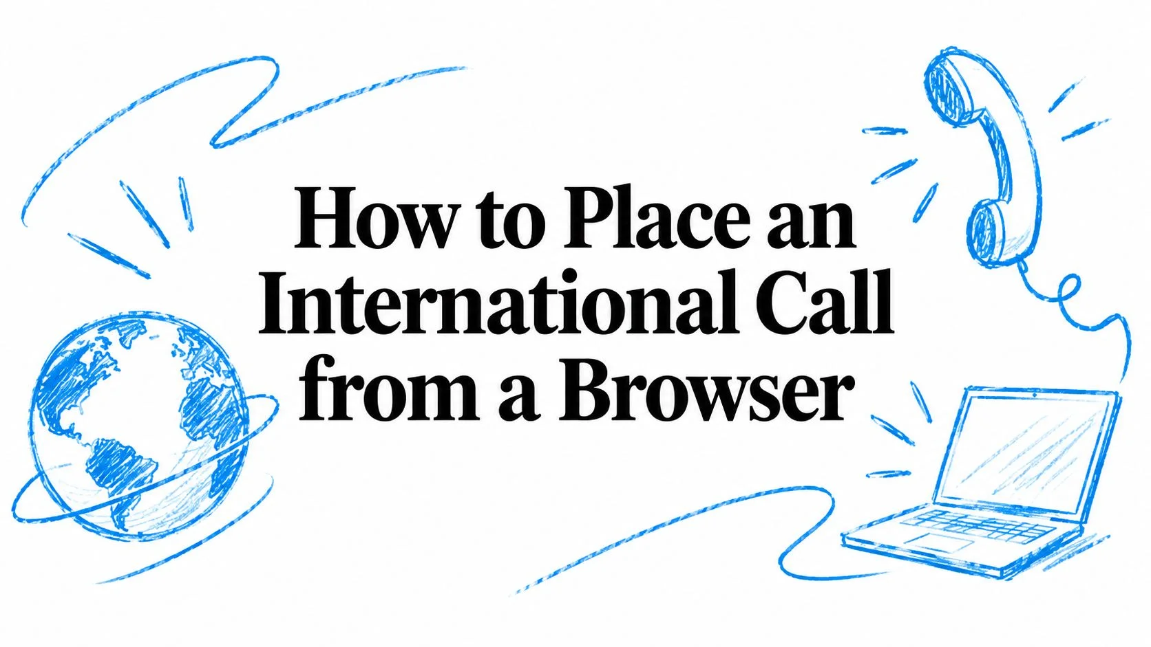 How to Place an International Call from a Browser